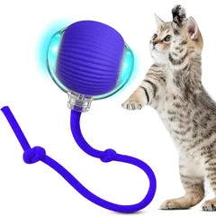 Pelota Interactiva Para Gatos Con Soga